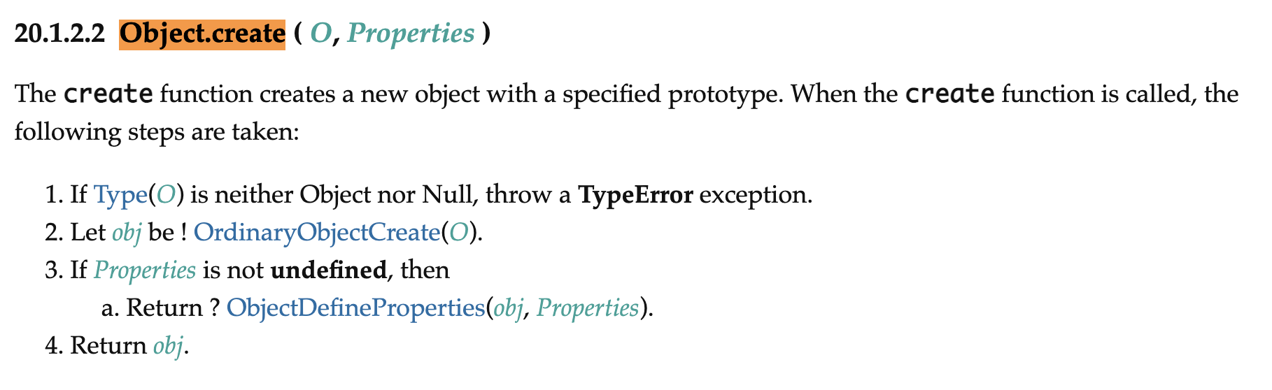 Object.create